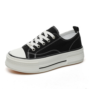 Mocasines Clásicos de Lona con Cordones para Mujer, Otoño 2026, Suela Gruesa Antideslizante, Parte Superior de PU, Zapatos Deportivos - Product Image 2