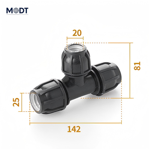 Соединительные фитинги CE из полипропилена высокого давления для систем орошения бассейнов DN75, DN90, DN110, быстроразъемные, с быстрой установкой - Product Image 2