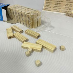 Jeu de boisson Tour de blocs en bois - Product Image 2