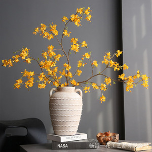 Flores Artificiales de Forsythia de Yihua Floral Art, Flores de Seda Amarillas, Decoración del Hogar, Estilo Wabi Sabi, Decoraciones de Invierno - Product Image 4