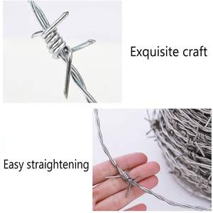 Seguridad 1,8mm Fabricantes 2 hebras Granja 2mm Anti Climb Alta calidad 500 metros Alambre de púas - Product Image 2