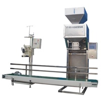 Machine d'emballage verticale semi-automatique électrique 50kg 100kg pour poudre, produits chimiques, moteurs, particules, granulés, céréales, pellets, engrais