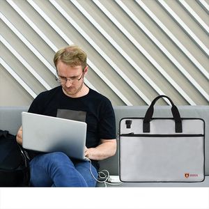 CUSTOM Unisex Fireproof Explosionproof Document Briefcase New Computer Bag Shoulder Strap Hard Battery <b>Case</b> <b>Filing</b> Product - Product Image 3