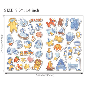 Tùy Chỉnh In Ấn Chết Cắt Dán Vinyl Dính Không Thấm Nước PVC Nhãn Trẻ Em Của Máy Tính Xách Tay Dán Logo Thiết Kế Phim Hoạt Hình Dán - Product Image 5