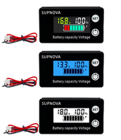 Indikator Kapasitas DC 8V-100V, Pengukur Daya, Voltmeter Baterai DC 3S-20S
