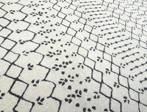 Boho marocain Vintage Style 3.2X10 pieds crème/gris tapis ensemble doux Durable Floral haut élégant fabriqué à la main moderne décor à la maison - Product Image 5