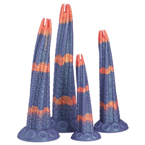 Scarletsin D-7-3 Flüssigsilikon <span class=keywords><strong>Anal</strong></span>-Dildos Weiche G-Punkt-Spielzeuge für Männer und Frauen Tentakel-Fantasy Analsex-Spielzeuge Größe L - Product Image 1