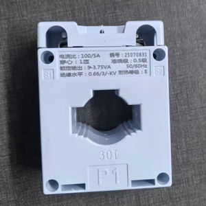 שנאי זרם חד פאזי HANGCHENG BH-0.66 100/5 200/5 50 הרץ, סליל טורואידלי חד-סלילי, ליפוף נחושת, ליבה פריט - Product Image 1