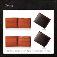 Dompet Pria Kulit Sapi Asli Gaya Jepang Mewah, Anti RFID, Logo Custom, Kulit Asli, Dompet Lipat Pendek