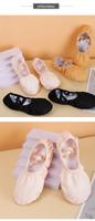 Chaussons de danse en toile pour enfants, chaussons de ballet en satin pour femmes, chaussures de pratique de haute qualité pour ballerines