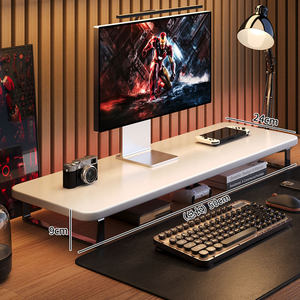 Estante de Escritorio para Monitor, Soporte de Madera de 40 cm con Almacenamiento para Organización de Estación de Trabajo Informática - Product Image 4