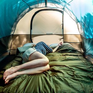 Extérieur 200x210CM grande taille 20D Nylon décousu voyage pique-nique chaud imperméable recyclé vers le bas Camping couverture gonflée - Product Image 6