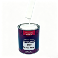 Peinture automobile liquide acrylique Inveter C1001K Blanc Pur, couvrance élevée, finition en spray, qualité d'usine d'origine, revêtement automobile