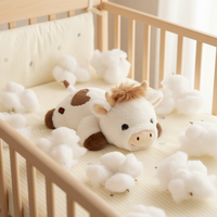 Jouets sensoriels pour l'autisme, coussin chauffant micro-ondable, ours brun lesté réglable, animaux en peluche