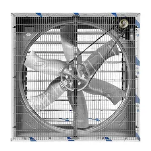 Промышленный вытяжной вентилятор для вентиляции, 50 дюймов, с низким уровнем шума, для теплиц, вентиляторы