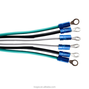 Câble en cuivre étamé personnalisé OEM 12V IP20 400mm Adaptateur 1*0.5mm Faisceau de câblage électronique avec borne annulaire PVC - Product Image 4