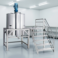 Équipement de mélange en acier inoxydable haute efficacité, mélangeur homogénéisateur pour produits chimiques quotidiens, détergents et produits de nettoyage liquides