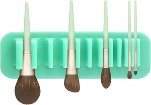 Yds Treo Tường Trang Điểm Bàn Chải Tổ Chức Silicone Mỹ Phẩm Lưu Trữ Giá Khô Treo Bàn Chải Chủ - Product Image 6
