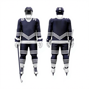 Ropa Deportiva 2026, Ropa de Equipo, Ropa de Práctica para Hombre, 100% Poliéster, Conjunto de Camiseta y Pantalones Cortos de Hockey sobre Hielo Hechos a Medida, Talla Grande, Secado Rápido - Product Image 1