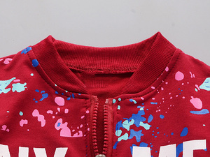 Ensemble de vêtements décontractés pour garçons, 2 pièces, en coton, à manches longues, avec des motifs graffiti colorés et confortables - Product Image 4