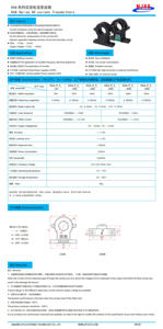 Trasmettitore di Corrente NJXSE K6A Hall AC 30A 50A 100A 200A 300A 400A 500A 600A/ DC 4-20mA 4V 5V 10V Sensore di Corrente a Morsetto Industriale - Product Image 3