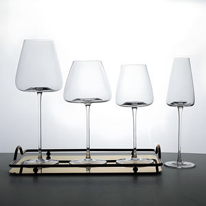 Juego de Copas de Vino de Cristal Hechas a Mano con Base Plana, Ultrafinas, para Vino Tinto, Blanco y Champán, Serie Flauta para Cenas Elegantes - Product Image 5