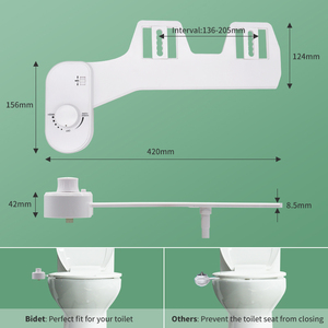 Ultra Slanke Abs Plastic Handmatige <span class=keywords><strong>Bidet</strong></span> Bevestiging Vrouwelijk Wassen Modern Koud Water Enkel Mondstuk Zelfreinigend Toilet <span class=keywords><strong>Bidet</strong></span> - Product Image 4