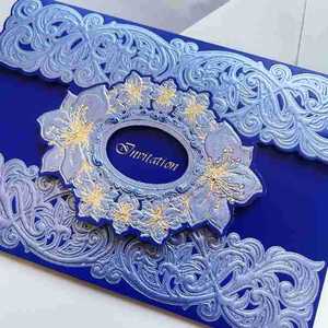 Carte d'invitation de mariage style européen OEM, prix bas, bonne qualité. - Product Image 3