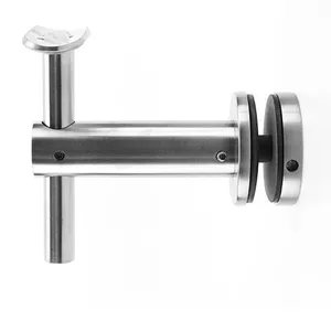 304 316 réglable monté en <span class=keywords><strong>verre</strong></span> inoxydable main courante support escalier main courante sans cadre <span class=keywords><strong>verre</strong></span> support <span class=keywords><strong>pince</strong></span> 17mm - Product Image 5