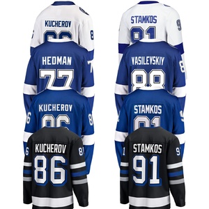 2024เสื้อเจอร์ซีย์ลายฮ็อกกี้น้ำแข็งแทมปาเบย์-#86 kucherov #77 hedman #88 #21เครื่องแบบโลโก้ปักเย็บ - Product Image 6