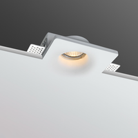 Spot LED encastré anti-éblouissement 220V au design moderne, 7W COB, carré, GU10, pour plafond, maison et bureau