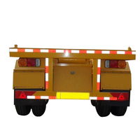 Semi-remorque porte-conteneurs en acier de 20 pieds et 40 pieds, robuste, charge utile maximale de 40 tonnes