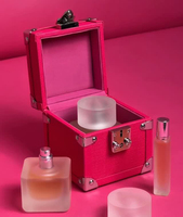 Boîte d'emballage rigide personnalisée avec logo Snap Lock pour parfum solide, coffret en cuir, flacon de parfum de luxe 10ml 30ml 50ml, étui d'échantillon
