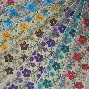 Precio al por mayor, cinta de <span class=keywords><strong>encaje</strong></span> de <span class=keywords><strong>guipur</strong></span> con lentejuelas doradas, cortina bordada hecha a mano, adorno de <span class=keywords><strong>encaje</strong></span>, 2,5 cm, 3 cm de ancho, adorno de código de barras - Product Image 5