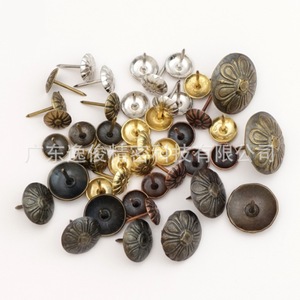 Vintage Sofa Tacks 11mm Diameter Bronze Colored Decorative Furniture Accessories Push Pins <b>Brass</b> Material Durable - Product Image 1