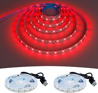 Bande LED Ambilight pour téléviseur PC Dream Screen USB DC5V SMD2835 60LEDs/m, couleur unique personnalisée WW/PW/CW/rouge/vert/bleu