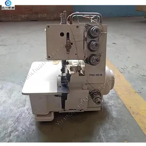 Máquina de coser overlock de 4 cabezales, cosedora eléctrica overlock para telas de mezclilla y algodón