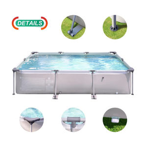 <span class=keywords><strong>Piscine</strong></span> Rectangulaire Hors Sol Familiale Portable pour Jardin, 300cm x 207cm x 65cm, Vente en Gros - Product Image 4