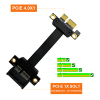 Alta Velocidad 180 °   Cable de extensión PCIE 4.0 X1 para tarjetas WiFi de portátiles/escritorio, adaptadores M.2, accesorios de computadora