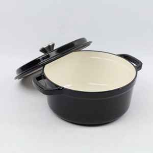 Casserole en <span class=keywords><strong>fonte</strong></span> émaillée antiadhésive multifonctionnelle de style moderne Zunck, casseroles et ensembles de cuisine pour la maison - Product Image 4