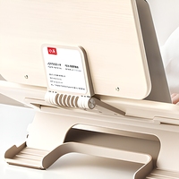 Support de tablette en bois à double couche, support de lecture et d'écriture réglable et pliable pour bureau et étude YD-20