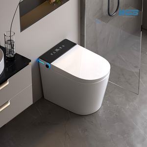 Inodoro WC Inteligente Eléctrico de Cerámica de Una Sola Pieza con Diseño Europeo, Descarga Automática, Limpieza y Control Remoto para Baño - Product Image 1