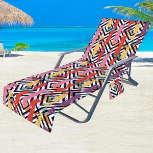 Di alta qualità copertura della sedia in microfibra reclinabile con tasca laterale <span class=keywords><strong>per</strong></span> prendere il sole imbracatura copre <span class=keywords><strong>lettino</strong></span> telo da spiaggia - Product Image 2