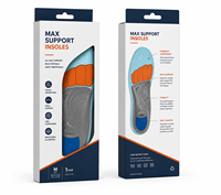 Semelles orthopédiques personnalisées à soutien renforcé, avec coussinet en gel de mousse PU et support en TPU, talonnette en Poron