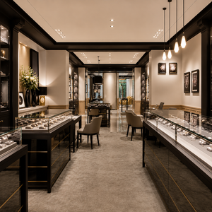 Customizable Luxury <b>Watch</b> Showcase Anti Theft Display Cabinet For <b>Watch</b> Boutique And Jewelry Store Interior - Product Image 2