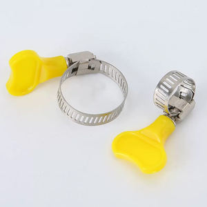 Colliers de serrage pour tuyaux en acier inoxydable américain 201/304, tubes télescopiques, <span class=keywords><strong>avec</strong></span> vis à oreilles/poignée - Product Image 1