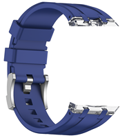 Einfarbiges Silikonarmband mit transparentem Gehäuse, integriertes Uhrenarmband für SWatch Collaboration AP Royal Pop Pocket Watch