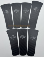 Semelle intérieure en fibre de carbone Chaussures 3k Twill Matte LOGO Print Carbon Fiber Plate Cnc Cutting Insole 1.0mm 0.8mm