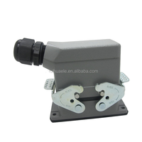Connecteur de fil de contact en alliage d'argent, 500V, 16A, en aluminium, robuste, femelle, 10P, VGA, IP65, ensemble complet HE-010