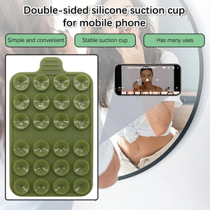 Lechón de doble cara de silicona antideslizante multifuncional de 48 tazas para soporte de teléfono con ventosa para teléfono móvil con logotipo OEM - Product Image 5